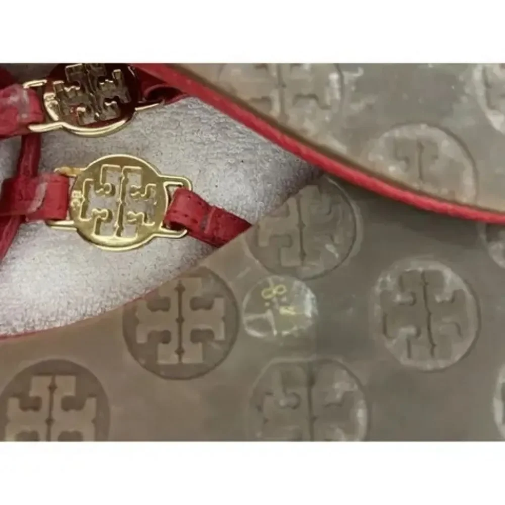 Tory Burch Designer Emmy Red Sandals T Strap 8